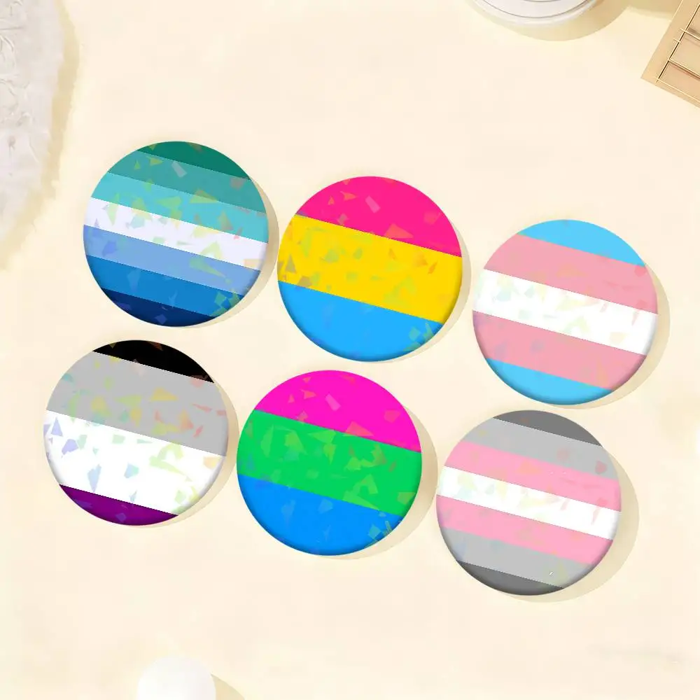 جديد فخر أعلام ثنائي الجنس مثلي الجنس الإبداعية أنيمي سلسلة المينا شارة بدبابيس بروش معدني لحقيبة الملابس ديكور