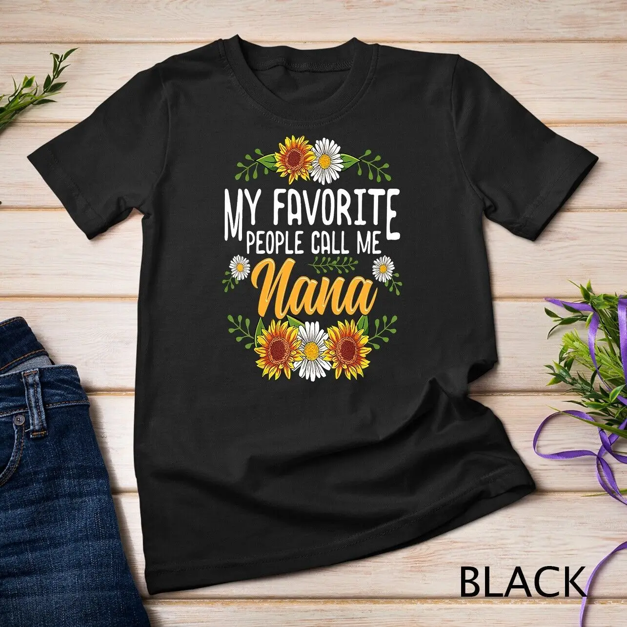 My Favorite People Call Me Nana Shirt Thanksgiving Gifts Unisex T-shirt