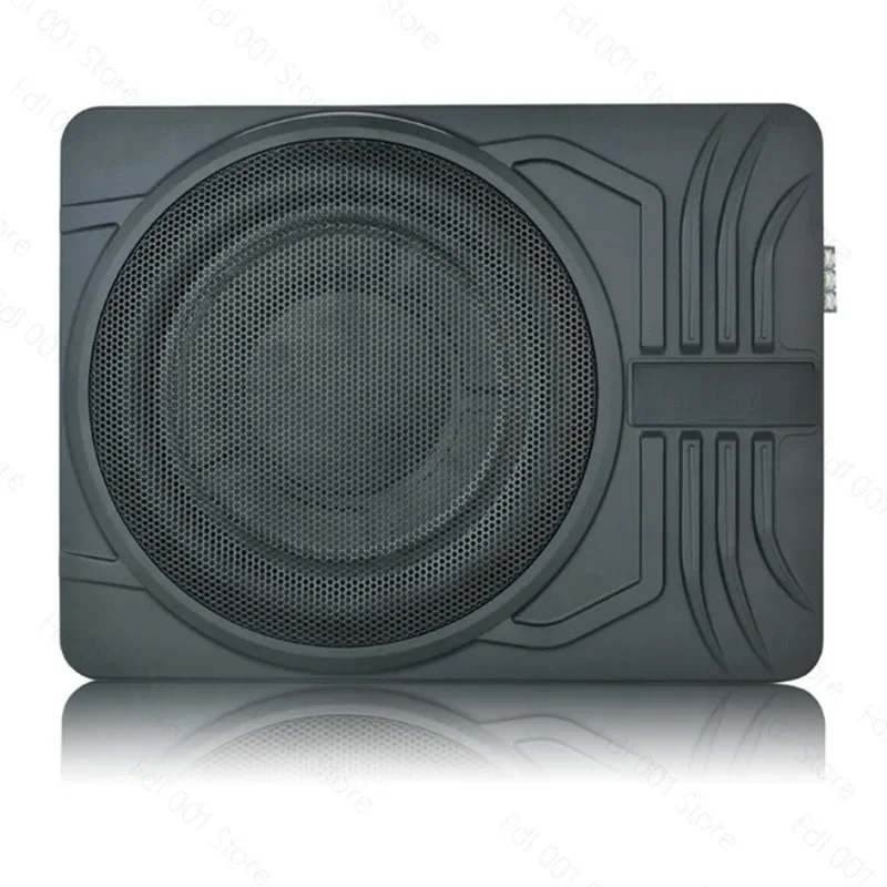 12V High Power Aluminum Alloy Car Subwoofer Under Seat Audio 10 Inch Ultra Thin Bass Speaker