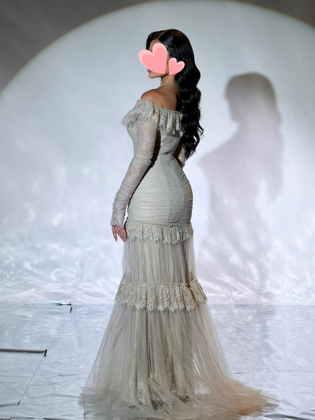 Other Shore Elegant Vintage Sweet Sexy Gray Mermaid Lace Boat Neck Customize Formal Occasion Prom Dress Evening Party Gowns image 2
