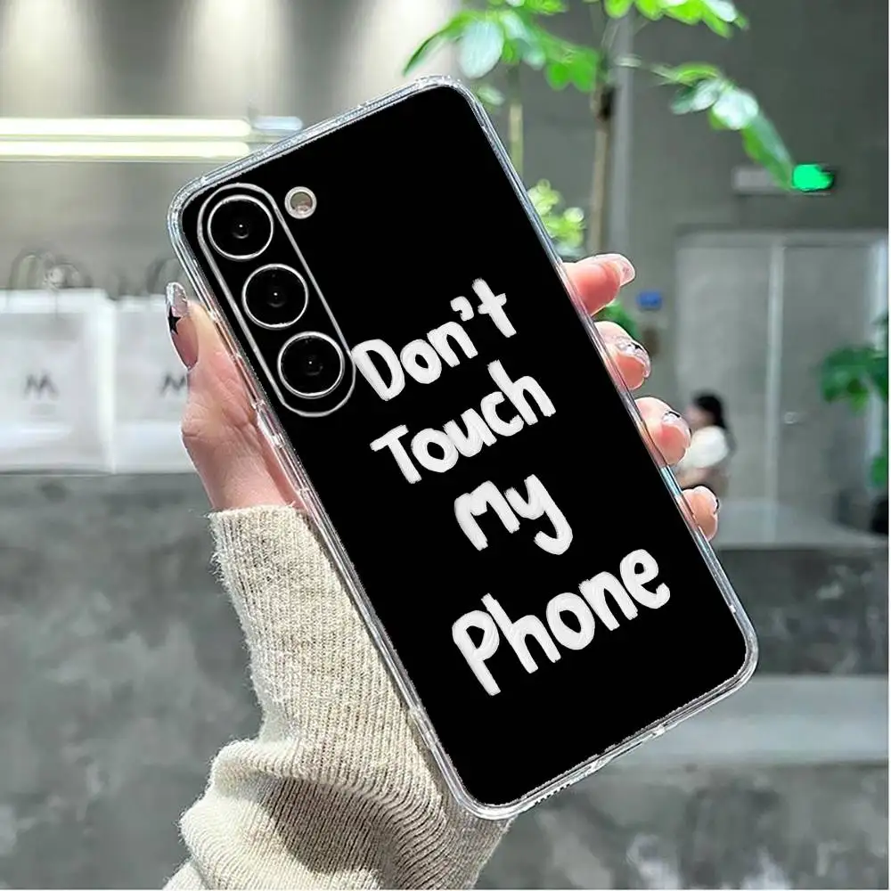 Raak geen ins Telefoon Case Voor Samsung GalaxyA13,21s,22,31,32,52,53,71,72,73, zachte Transparante Cover