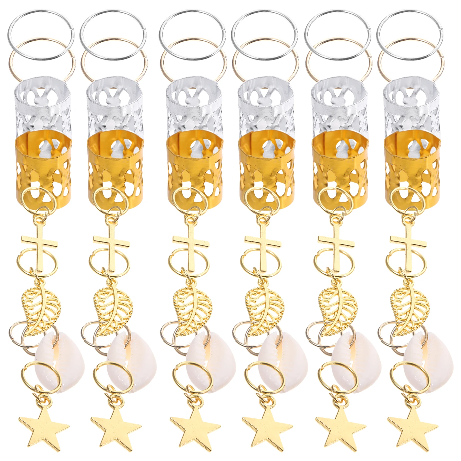 

Aluminum Hair Charms for Braids Adjustable Women Dreadlock Beads Metal Braid Accessories Hair Decorations Braiding Jewelry