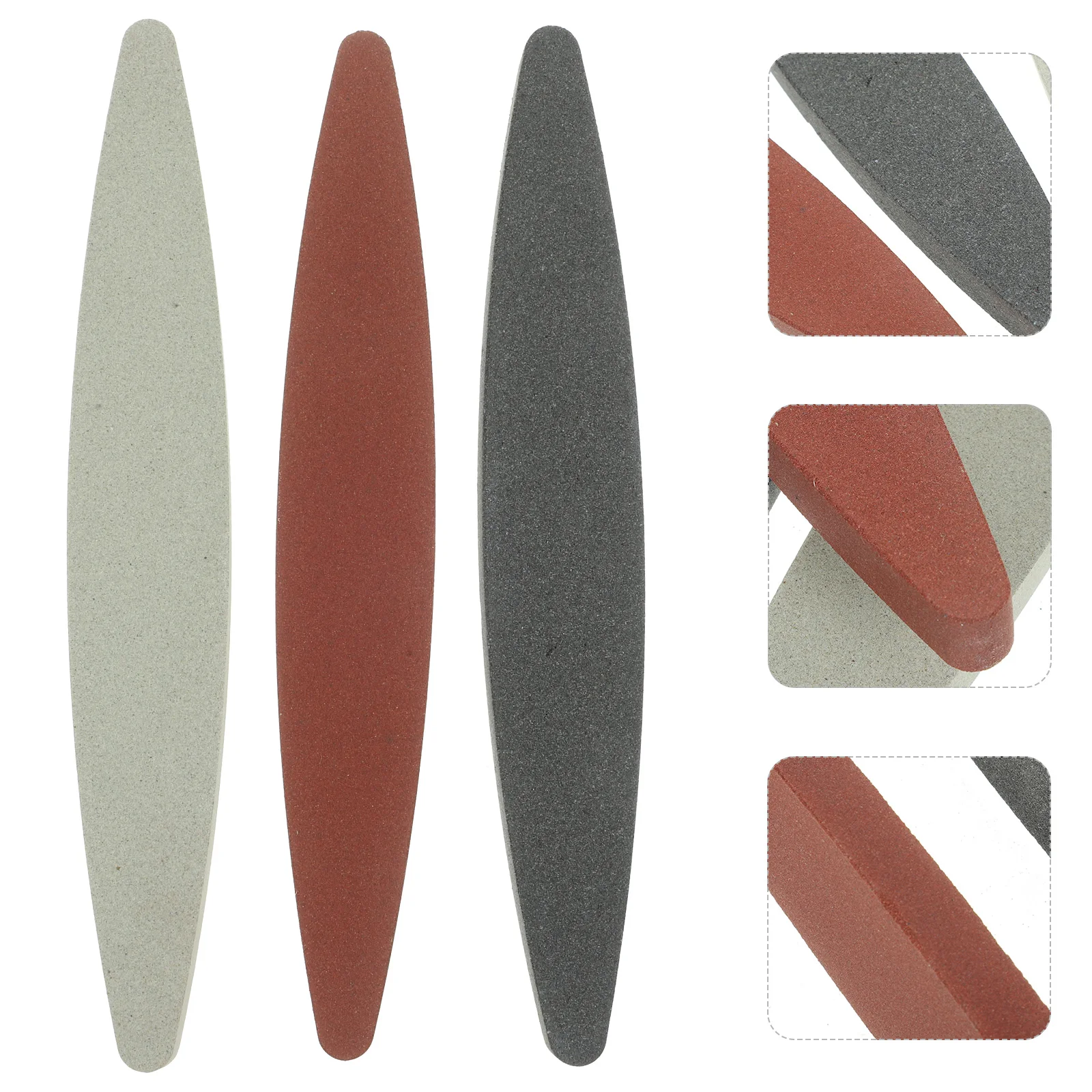 

3pcs Whetstone 230mmx35mmx15mm Aluminum Oxide Silicon Carbide Kitchen Tool Sharpener Sharpening Stones for Garden Cutlery