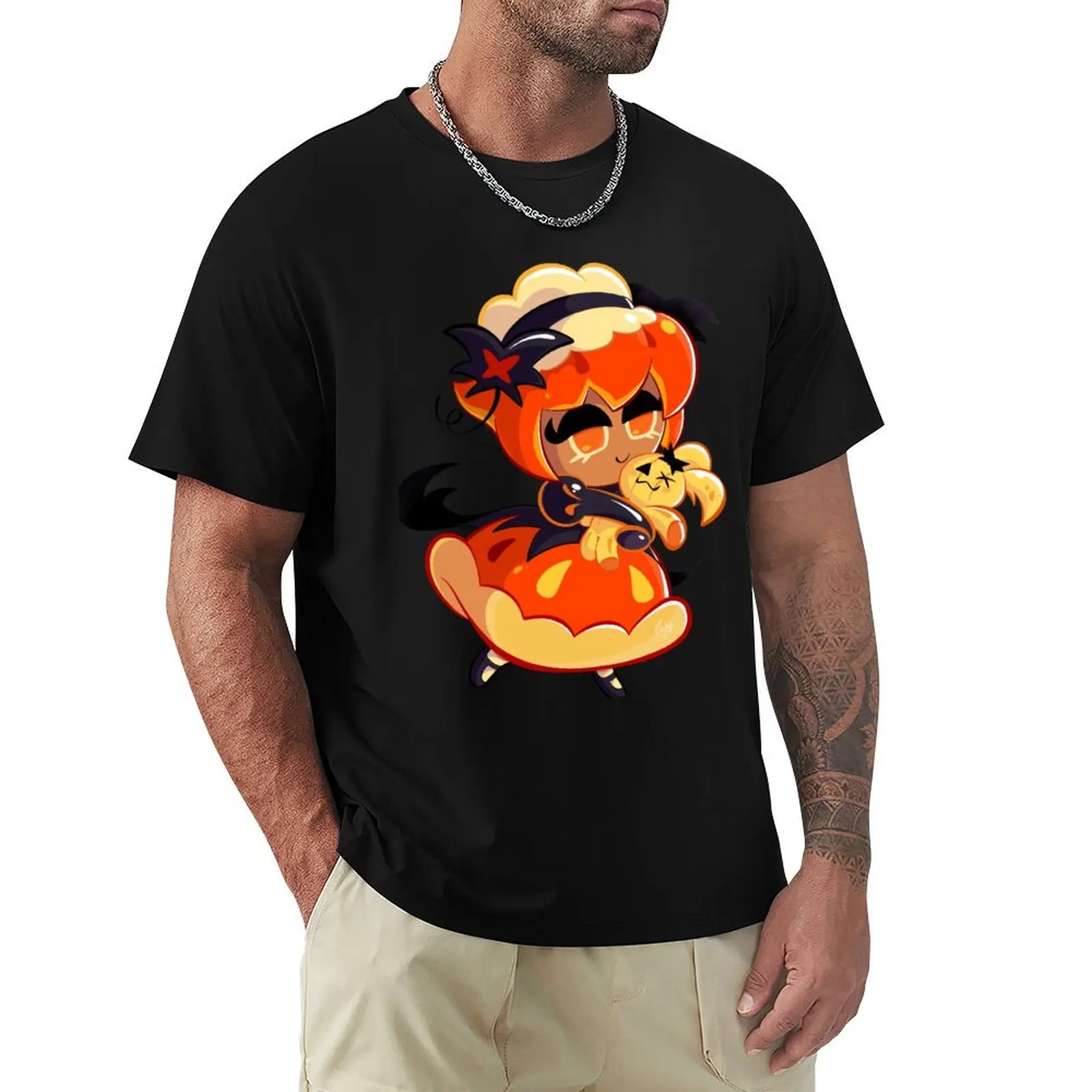 

Pumpkin Pie Cookie - Cookie Run Kingdom T-Shirt Sun Protective Outdoor Tee Top