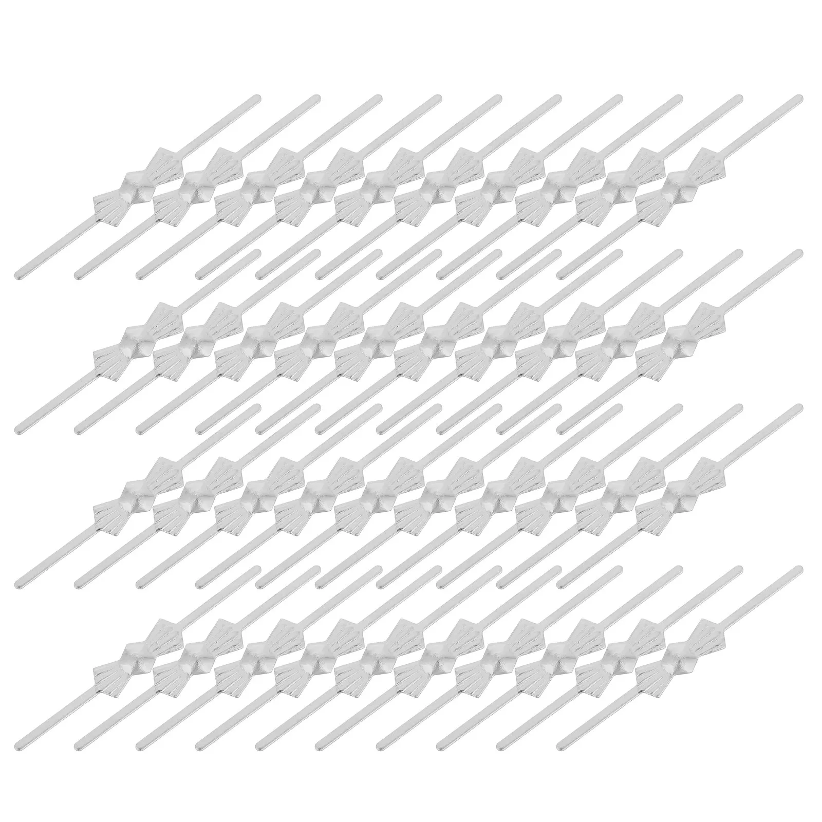 300Pcs Crystal Chandelier Connectors Iron Butterfly Fasteners Chandelier Bowtie Pin Replacement Crystal Lamp Butterfly Buckle