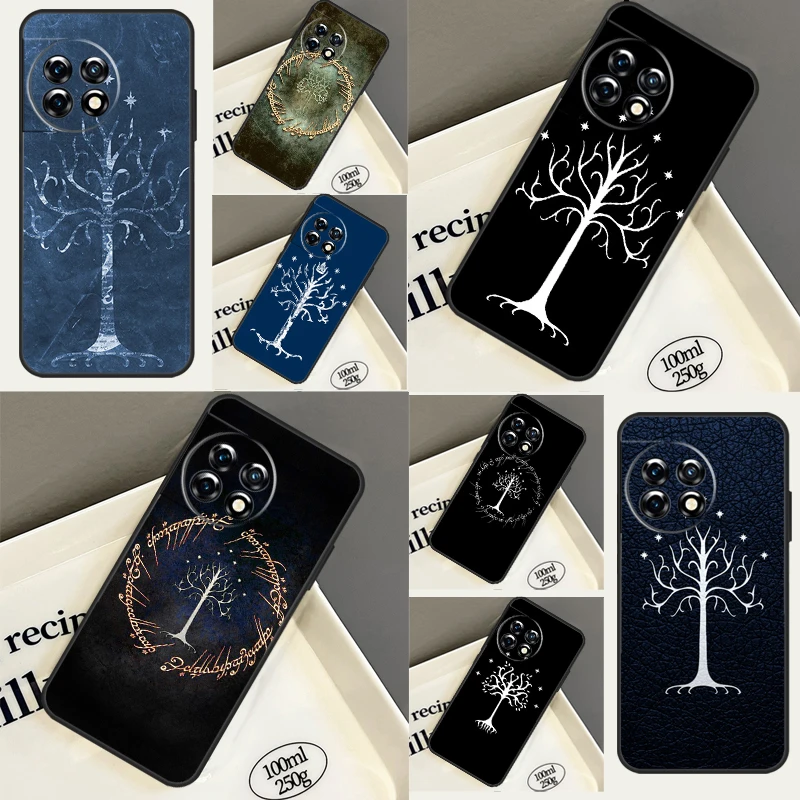 White Tree Of Gondor For OnePlus 11 10 9 8 Pro 8T 9R 10T Ace Phone Case For OnePlus Nord 2 2T N10 N20 CE 3 Lite