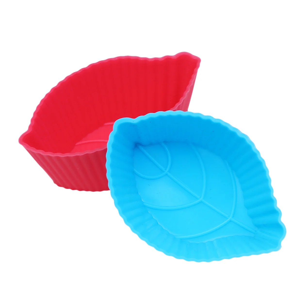 

10Pcs Silicone Leaf Cake Mold 5cm DIY Baking Mold for Fondant Chocolate Candy Ice Cube Silicone Baking Molds for Cake Decorating