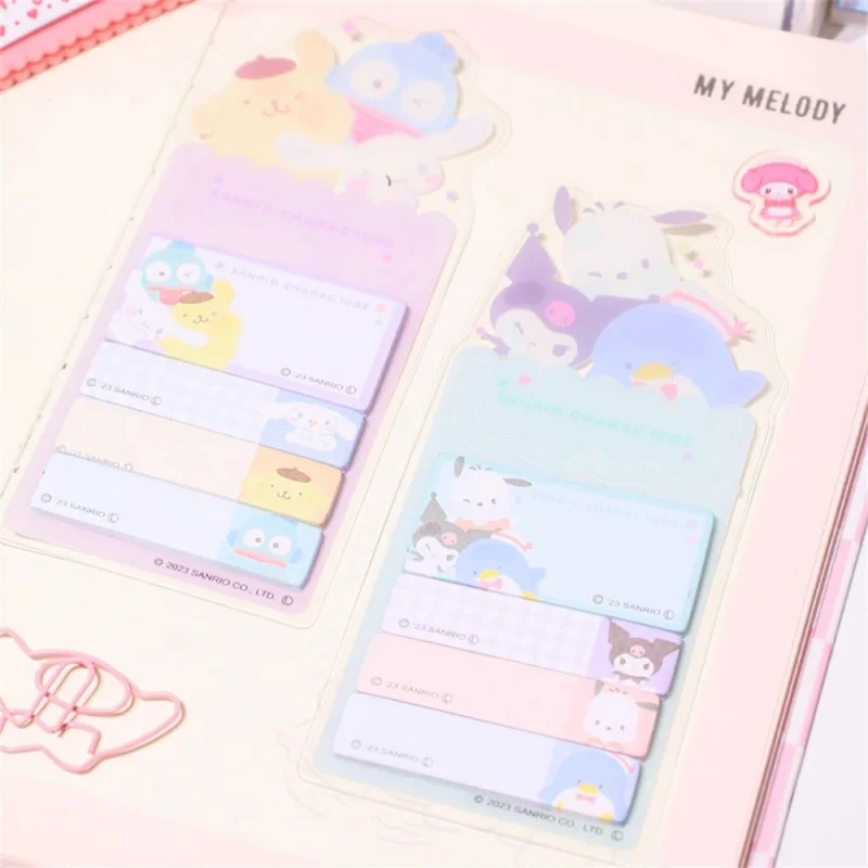 Kuromi Hangyodon Memo Pad Sanrio Cinnamoroll Sticky Notes Stationery Label Notepad Planner Sticker Post School Supplies