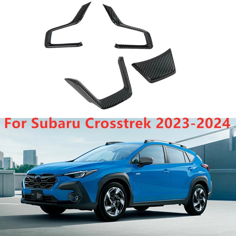 

Carbon Fiber Car Steering Wheel Decor Cover Trim For Subaru Crosstrek 2023-24