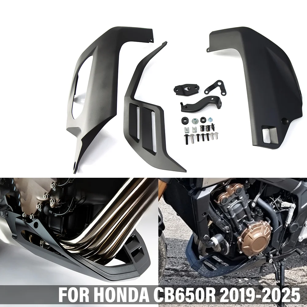 

Спойлер двигателя на животе мотоцикла, нижний обтекатель, рама, панель для HONDA CB650R CB650 R 2019-2025, защитная защита Chassi Shield