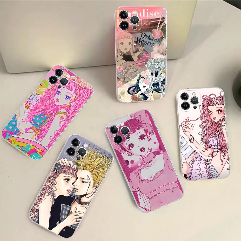 Anime Paradise Kiss Miwako Phone Case Silicone Soft for iphone 15 14 13 12 11 Pro Mini XS MAX 8 7 6 Plus X XS XR Cover