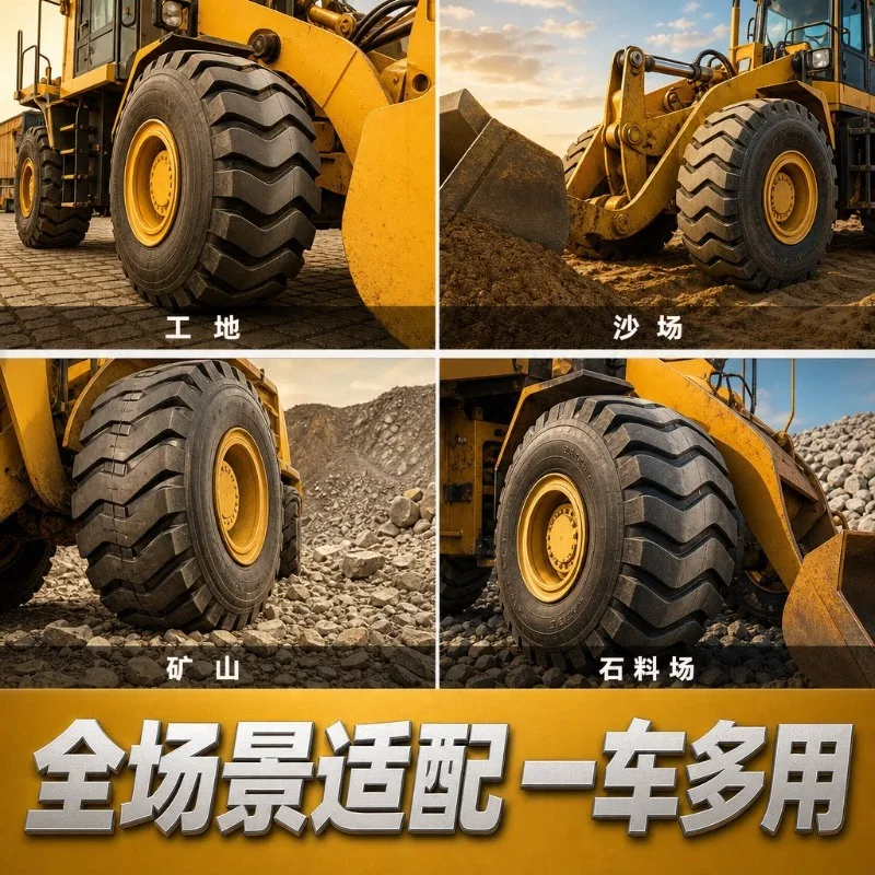 23.5-25 Tubeless Loader Tire 25 Inch Deep Pattern Wear Resistant Construction Machinery Dozer Tyre
