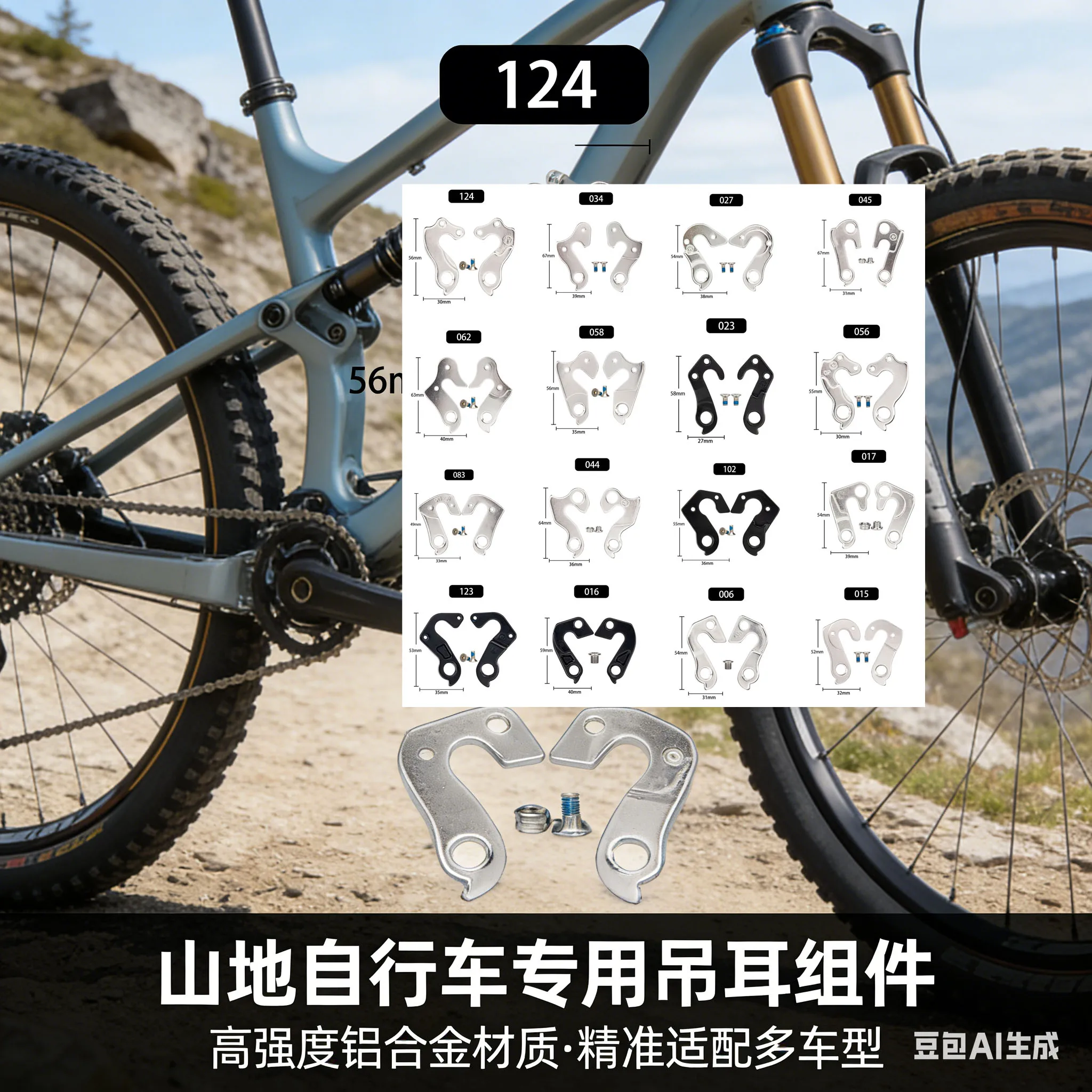 

2pcs Universal Bike Rear Derailleur Hanger for MTB Road Racing Alloy Gear Hook Frame Bicycle Repair Parts Cycling Accessories