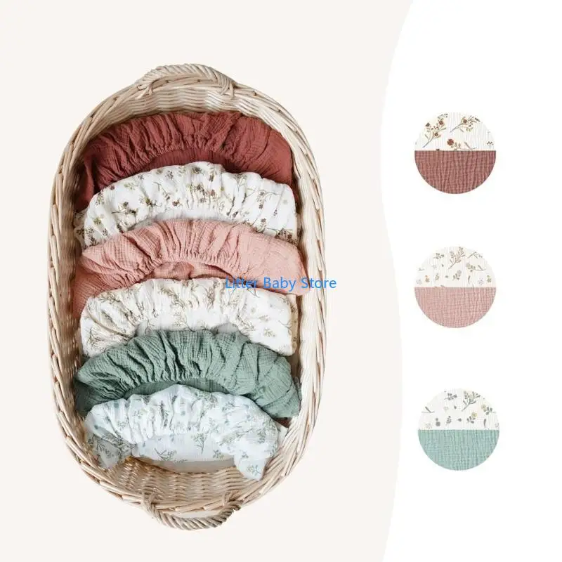 ملاءات سرير قابلة للتنفس N80C لبياضات سرير ناعمة الملمس مصنوعة من الألياف الدقيقة مناسبة لعربة الأطفال