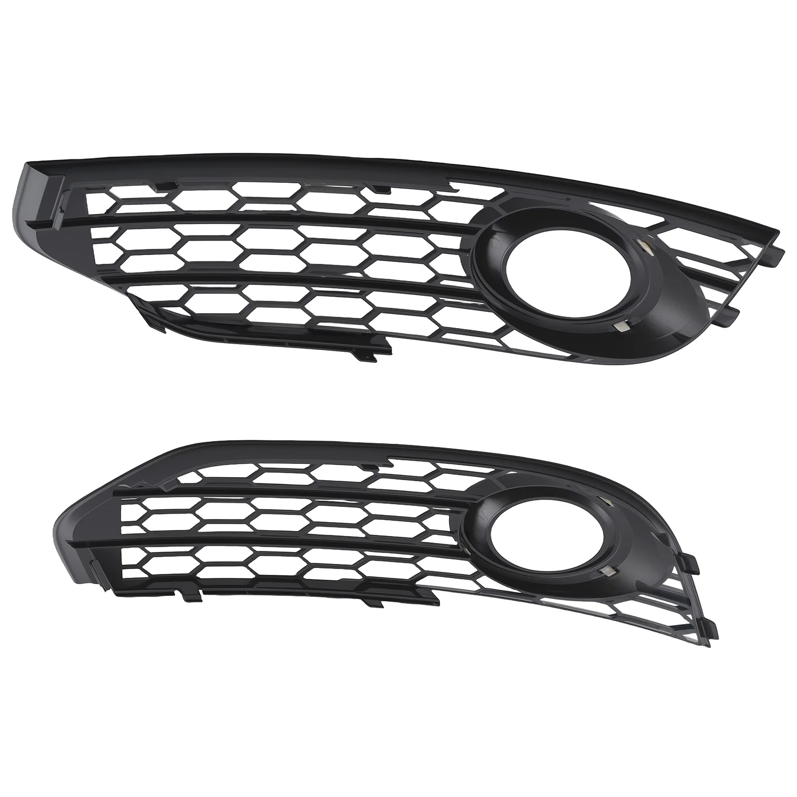 

Pair Front Bumper Fog Lamp Grille Cover for Audi A4 B8 2010-2015 8K0807681J