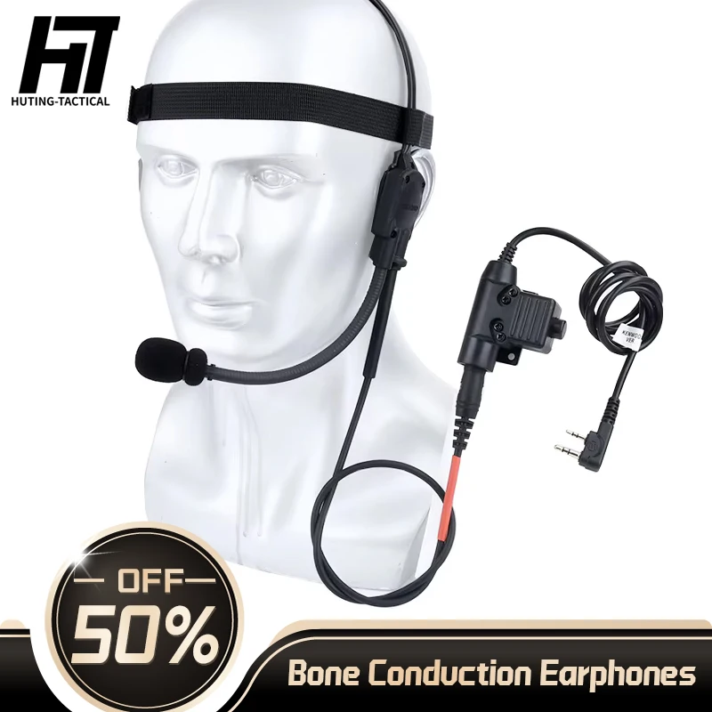 

Tactic Real Bone Conduction Headphones MH180-V Headset Atlantic Signal Softair Earphone Hunting Game Earphone with