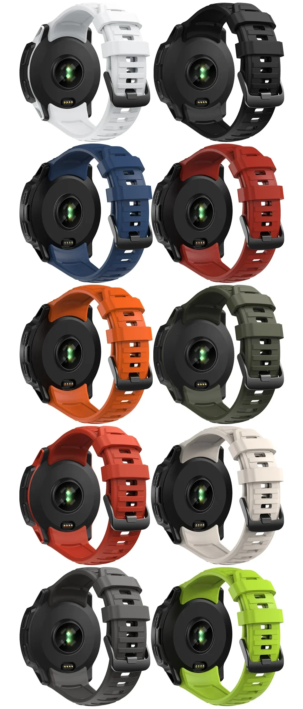 Silikon-Ersatzarmband für Garmin Instinct 2X Solar Smartwatch, Schnellverschluss-Sportarmband, strapazierfähiges Outdoor-Uhrenzubehör – Detail 3