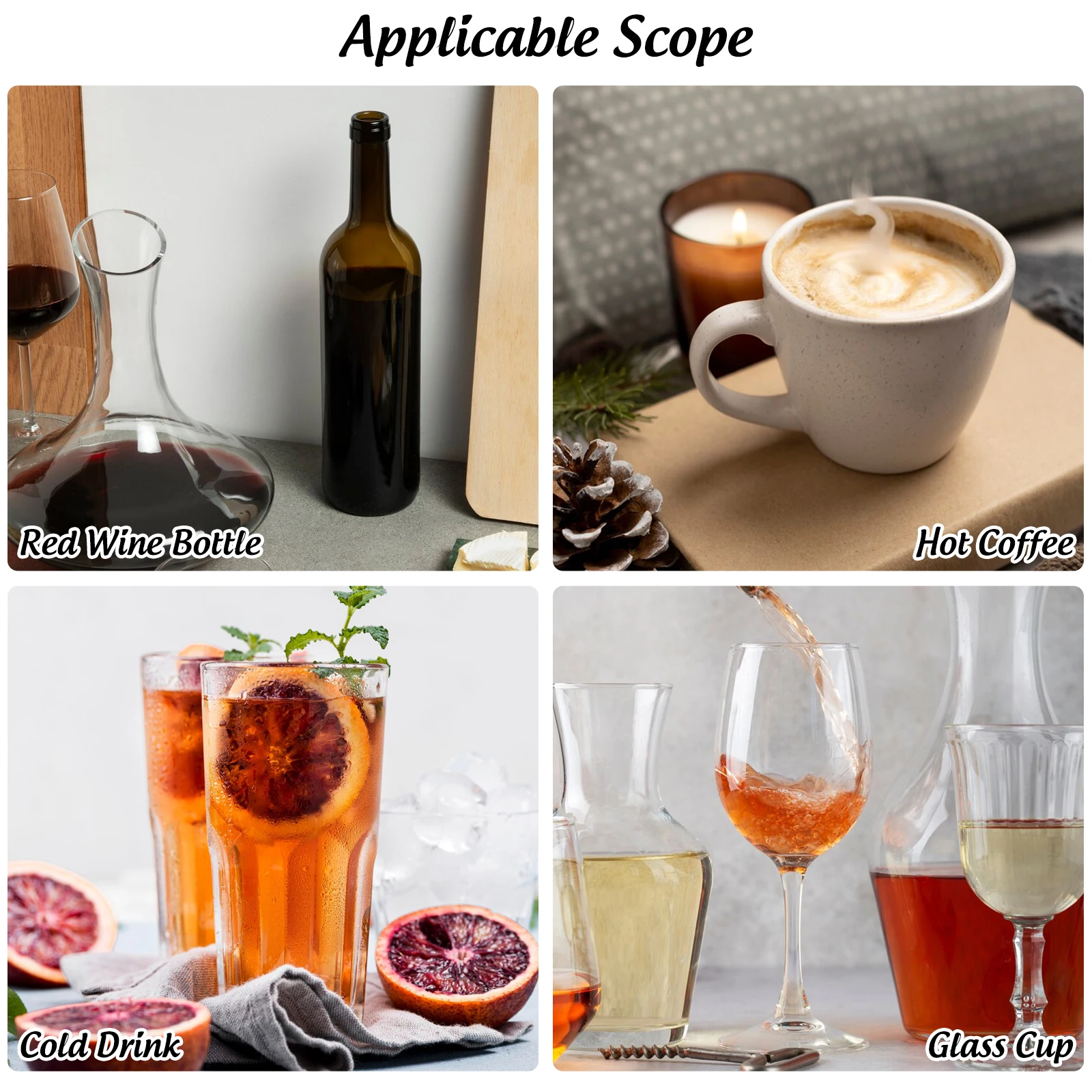 

2pcs Coasters Stainless Steel Bottle Pads Anti Scalding Round Shape Metal Coaster for Bottles Hotel Kitchen Practical Non
