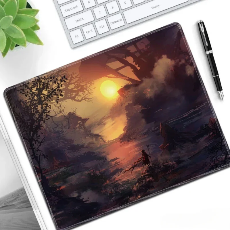 Dusk Meteor Mouse Pad Electronic Sports Non-Slip Rubber Base Creativity Office Mousepad For Laptop PC Desktop Game Accessories