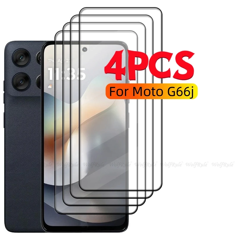 1/2/3/4 قطعة غطاء كامل من الزجاج لموتورولا موتو G66j زجاج موتو G66j الزجاج المقسى HD 9H غطاء كامل واقي للشاشة موتو G66j