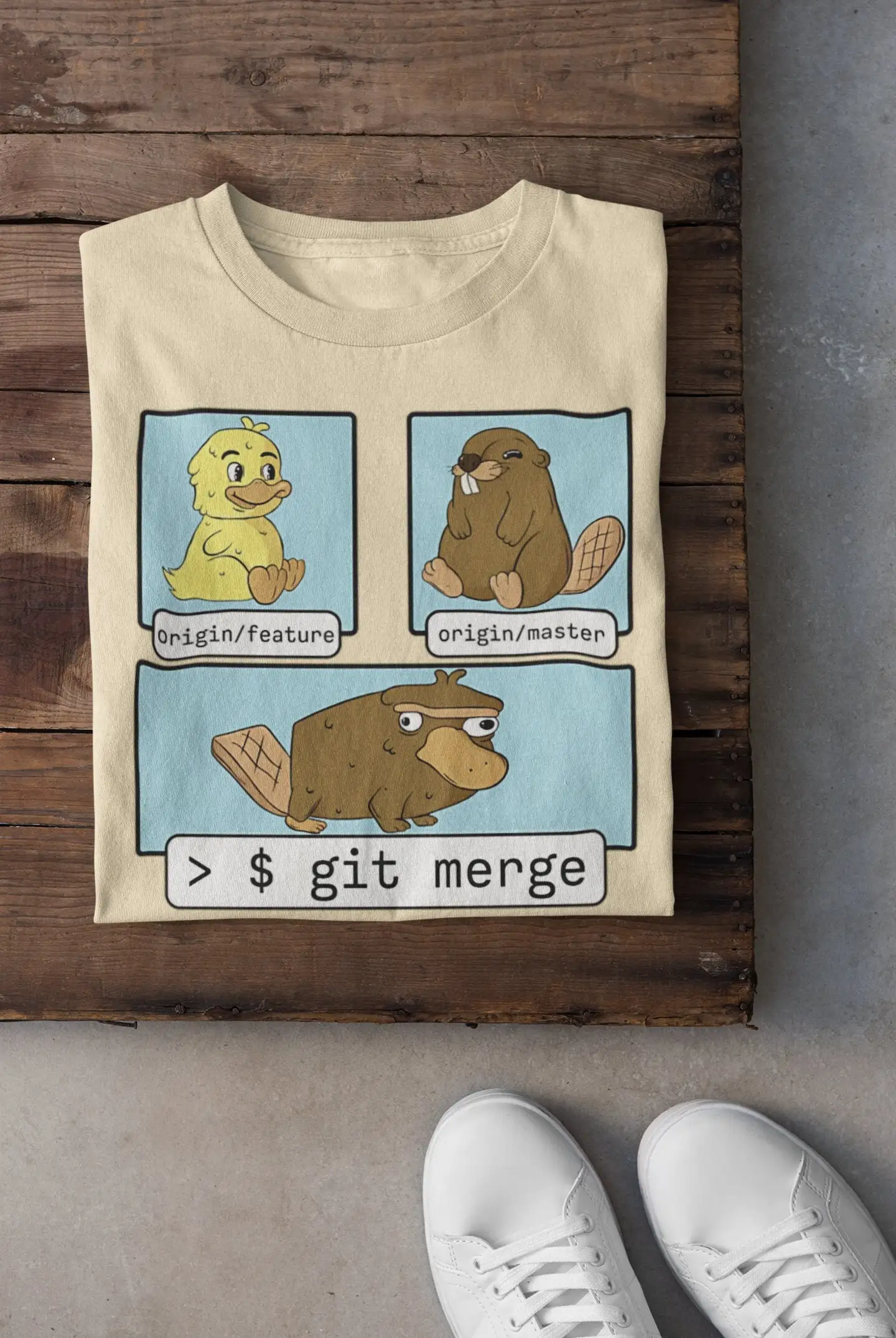 Git Merge T Shirt P… - image