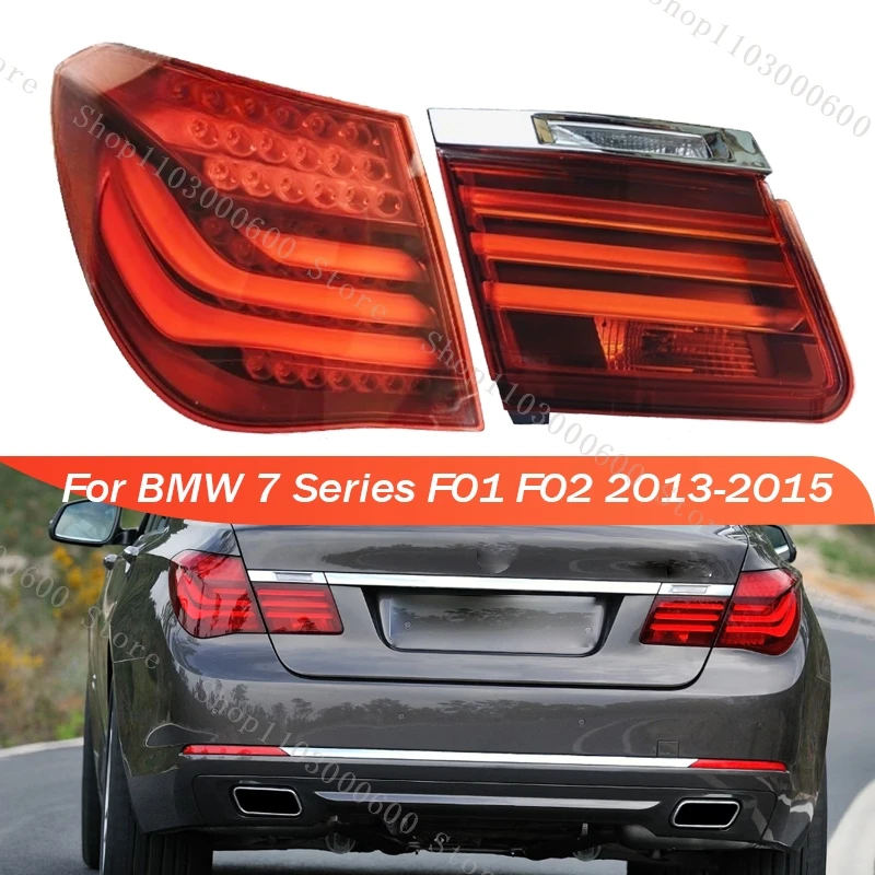 

For BMW 7 Series F01 F02 730LI 740LI 750LI 760LI 2013-2015 Rear Tail Light Turn Signal Lamp Warning Headlight Brake Taillight