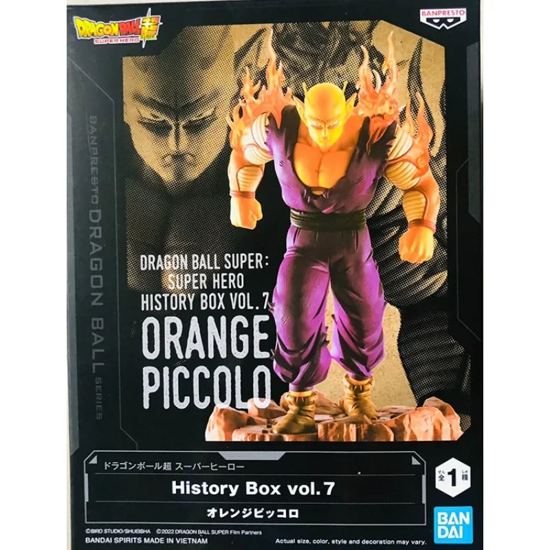 In Stock BANPRESTO History Box Vol.7 Dragon Ball Super: Super Hero Orange Piccolo PVC Anime Figure Model Toys Collectible Gifts