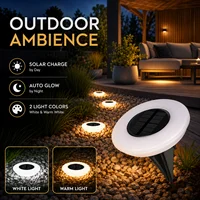 1/2Pack Solar Ground Lights,14LED Waterproof Outdoor Landscape Light, LED Lawn Lamp, for Garden Pathway Yard Deck Camping Decor 4