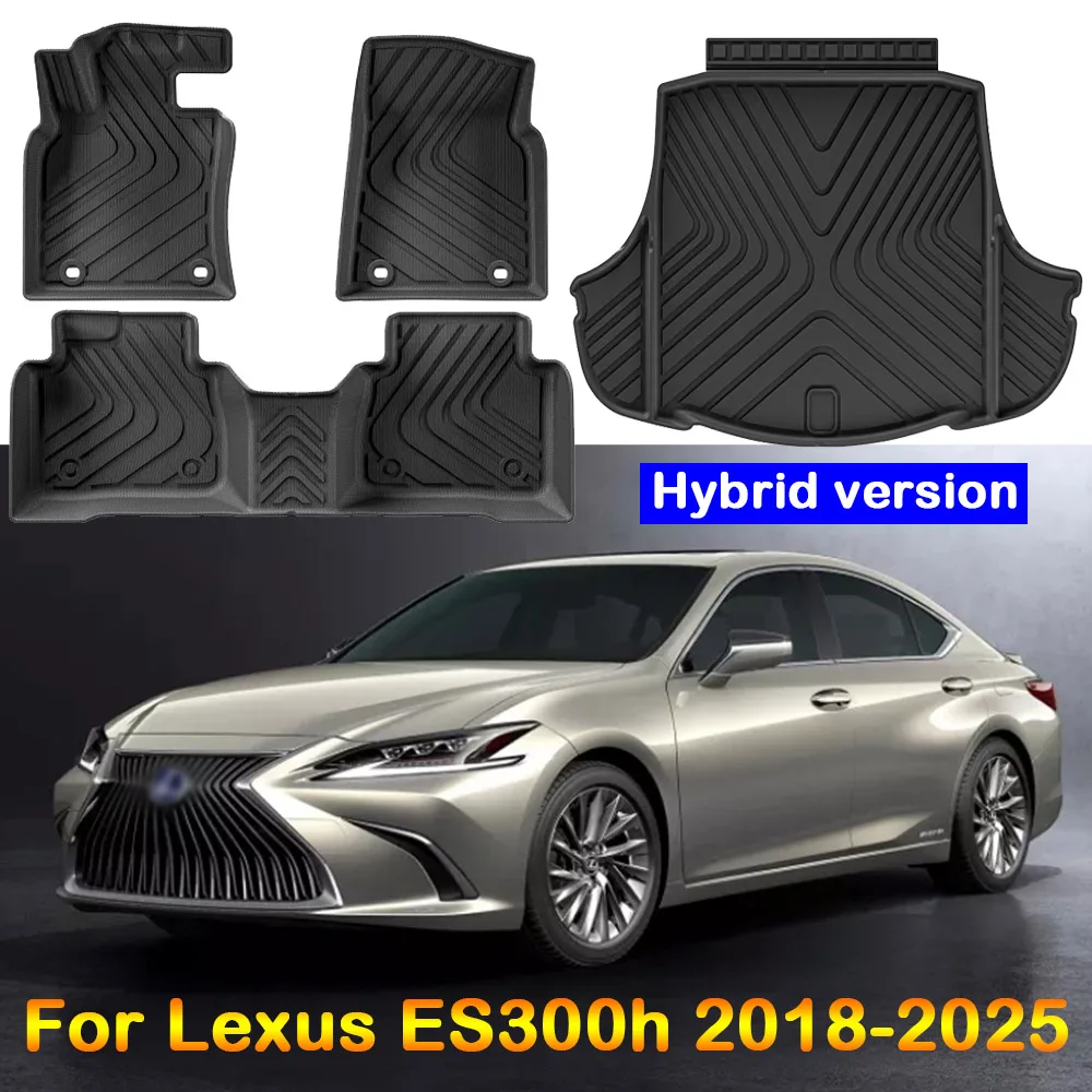 

Fit for Lexus ES300H 2018-2024 TPE Floor Mats ,All Weather Car Mats Waterproof Anti-Slip Odorless Floor Liner Accessories