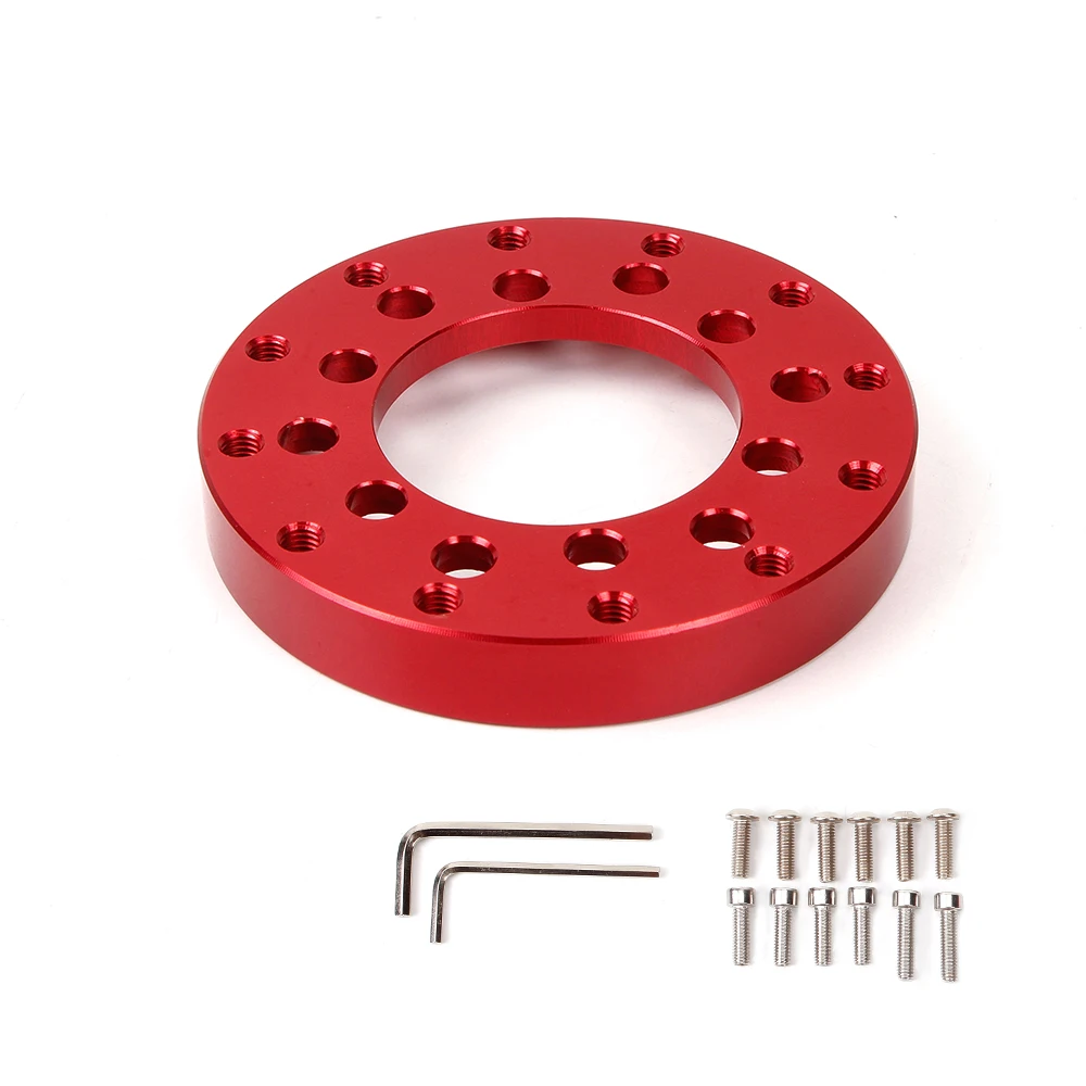 MUGE-New 70MM 24 Hole Adapter For Logitech G27 G25 PCD Racing Car Game Modificatio Steering Wheel Adapter Plate QR036