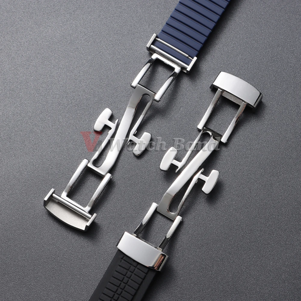 21mm Watch Strap for Patek Philippe Aquanaut Series 5164/5167 Waterproof Anti-Dust Rubber Watchband Silicone Bracelet SteelClasp image 5
