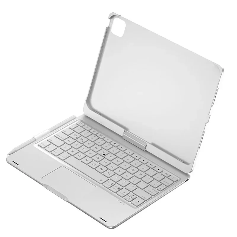 360° Rotatable Bluetooth Keyboard Case For iPad Air 4 5 10.9-11 Inch RGB Backlight Foldable Stand With Pen Slot