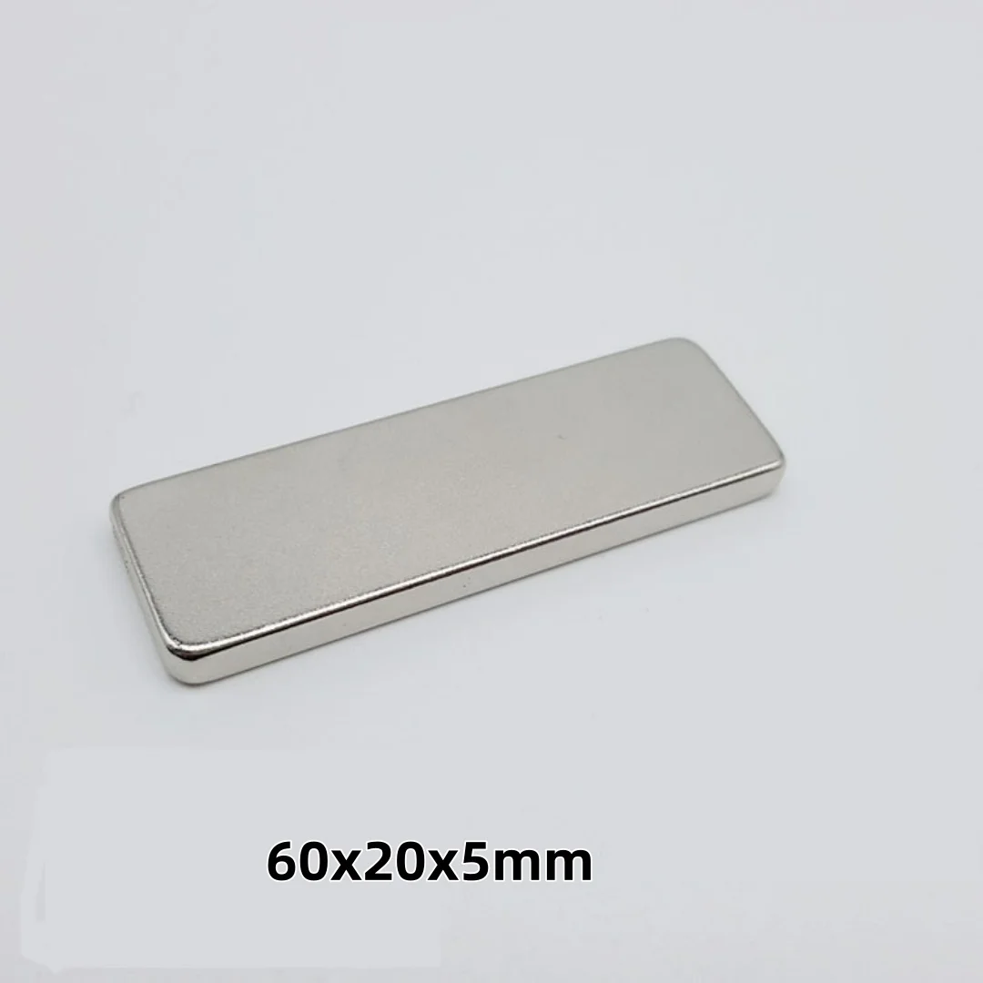 60x20x5mm Square magnets can be widely used for refrigerators, office document fixation and DIY  60x20x5mm