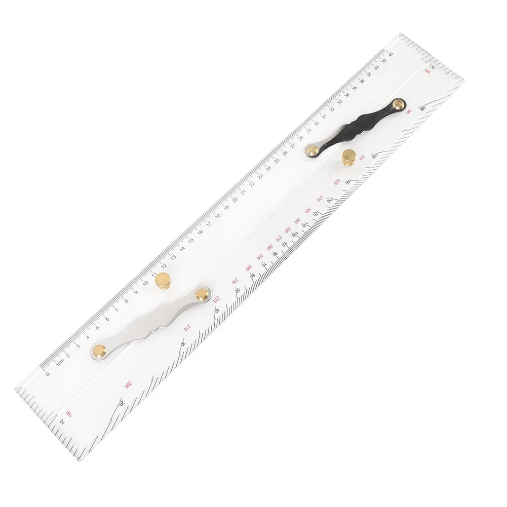 450mm High Transparency Marine Navigation Parallel Ruler Acrylic Sea Chart Plotting Tool Parallel Ruler Measure Divider