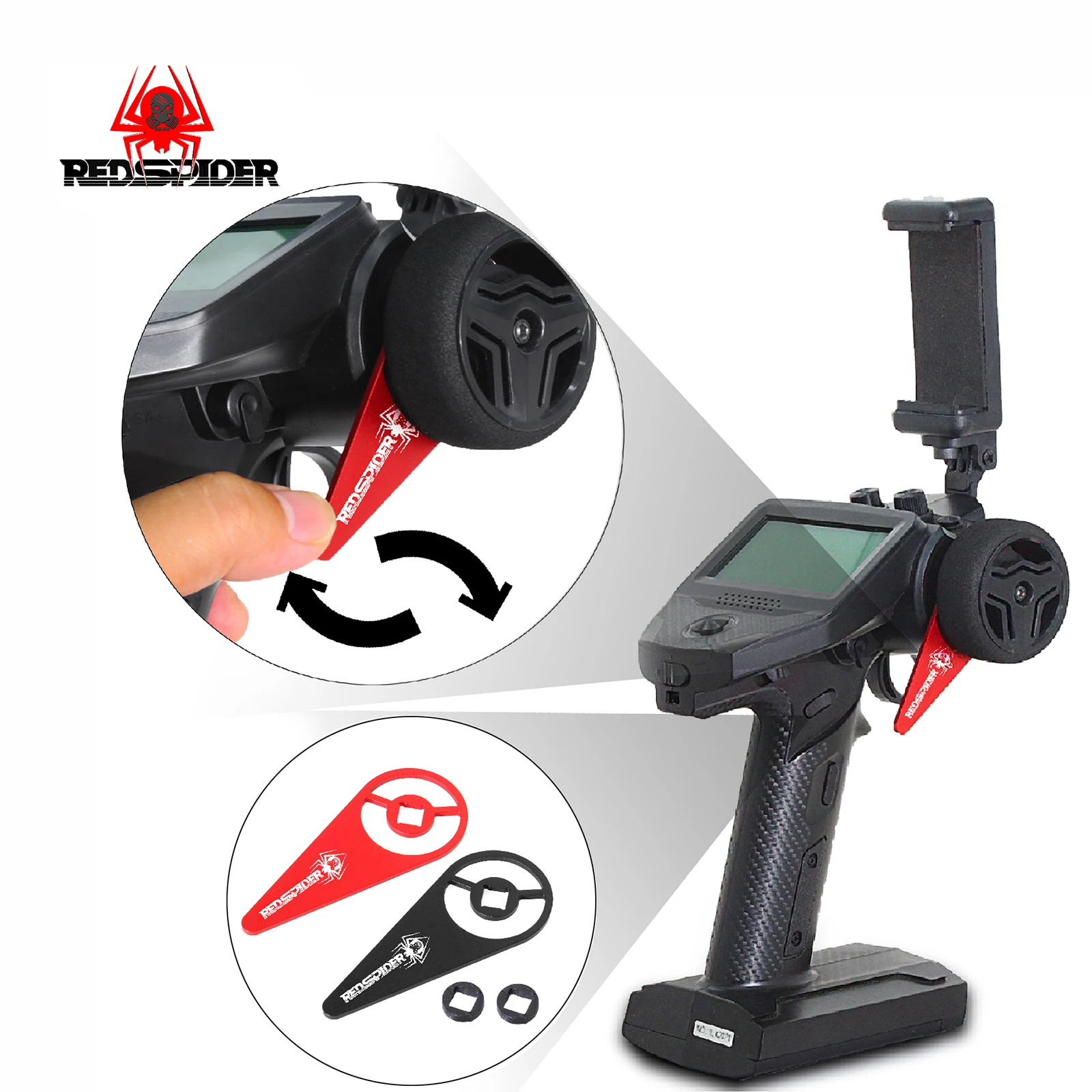 

Red Spider Handed Remote Control Kit for Fusi's New G7P Remote Control FLYSKY Gun Control Upgrade One