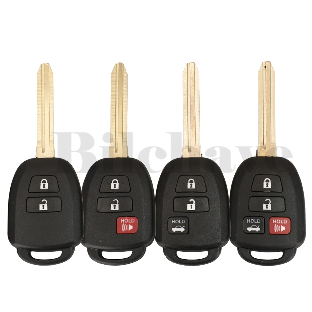 jingyuqin 2/3/4 Buttons For Toyota Camry Fit Optional CAMRY Corolla RAV4 2012-2017 Remote Car Key Shell Case With TOY43 Blade