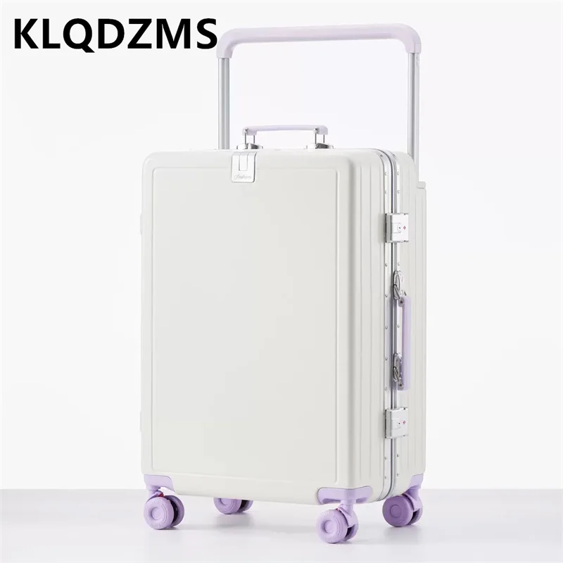KLQDZMS 20 "22" 24 "26 Zoll Rollkoffer mit Fächern, neuer Boarding-Koffer aus ABS+PC, großer Koffer mit robuster und langlebiger Konstruktion