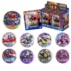 Transformers One Card New Optimus Prime Badge Brooch Pins Rare Cartoon Figure Anime Backpack Hobby Gifts Toys Breastpin Box