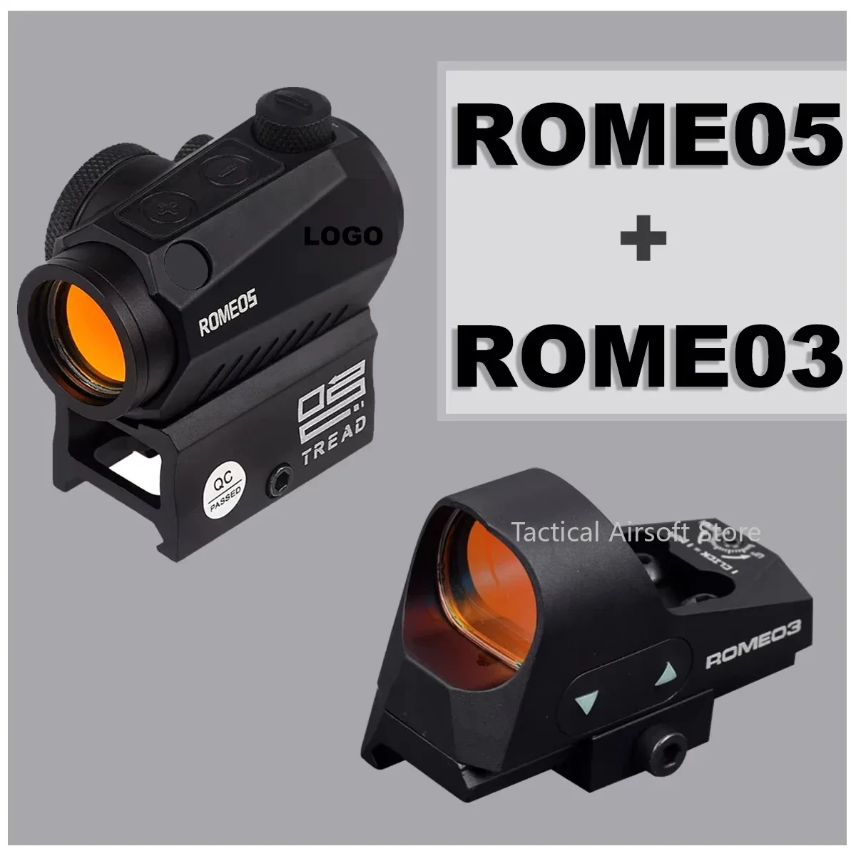 Tactical ROMEO5 Red Dot Sight Holographic Reflex Compact 2 MOA Riflescope Hunting Scope With UNITY Fast Riser Mount