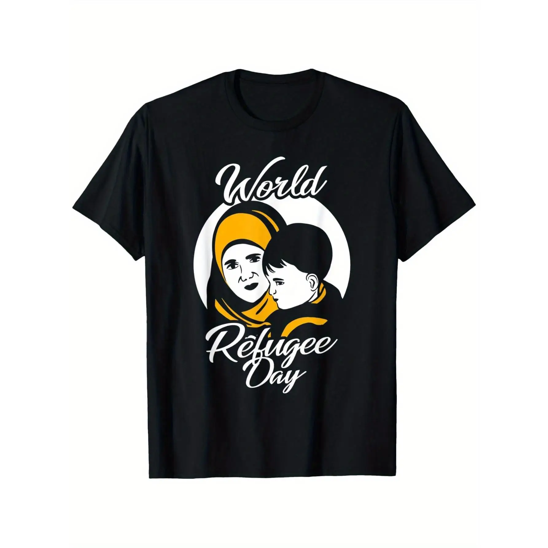 

World Refugee Day T-shirt Men Women Human Rights Graphic Tee Refugee Lover Shirt Humanitarian Gift Casual Tops