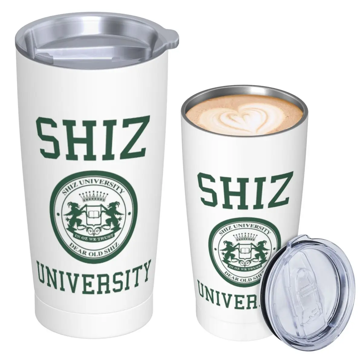 Shiz University Design Stainless Steel Tumbler Vacuum Insulated Mugs Thermal Cold Cup Straws With Lid 20oz