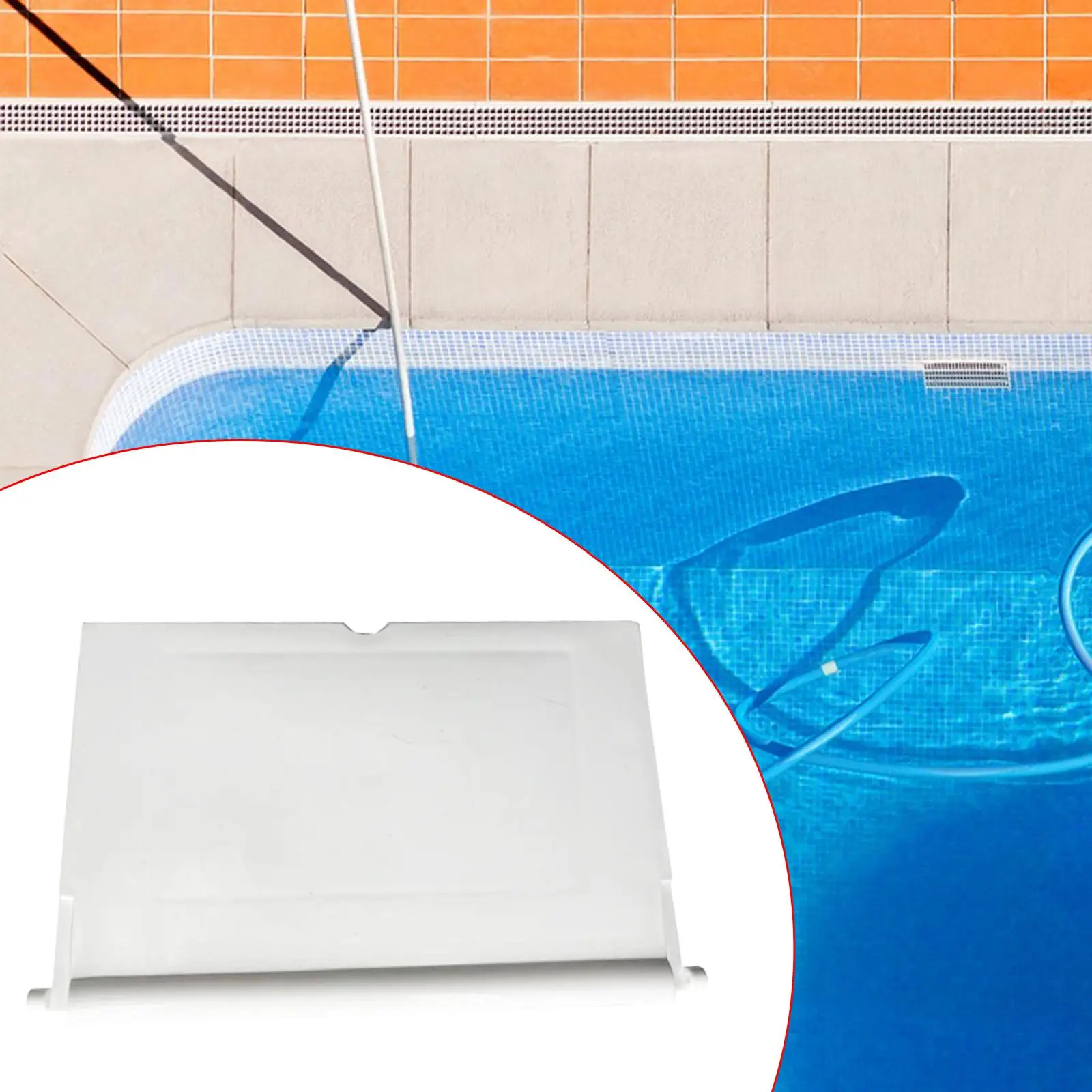 Pool Skimmer Weir Door White Easy Installation Sturdy Weir Door Pool Skimmer