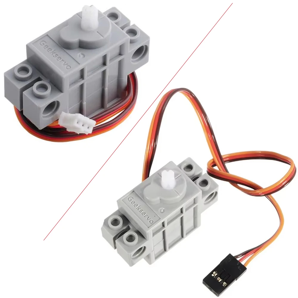 Geekservo Programmable Servo 270 Degree for Microbit Smart Car 3-5V Steering Gear Version for Kid Educational Toy with Legoeds