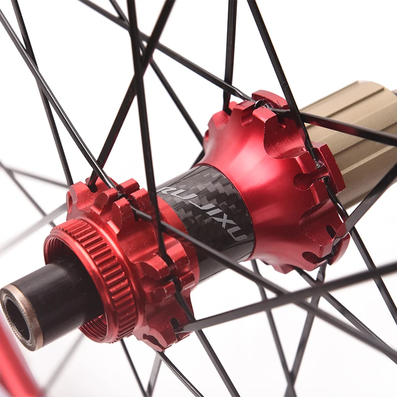 Paire De Roues Carbone 700C Pour Vélo De Route, Moyeux Shimano 8-12 Vitesses