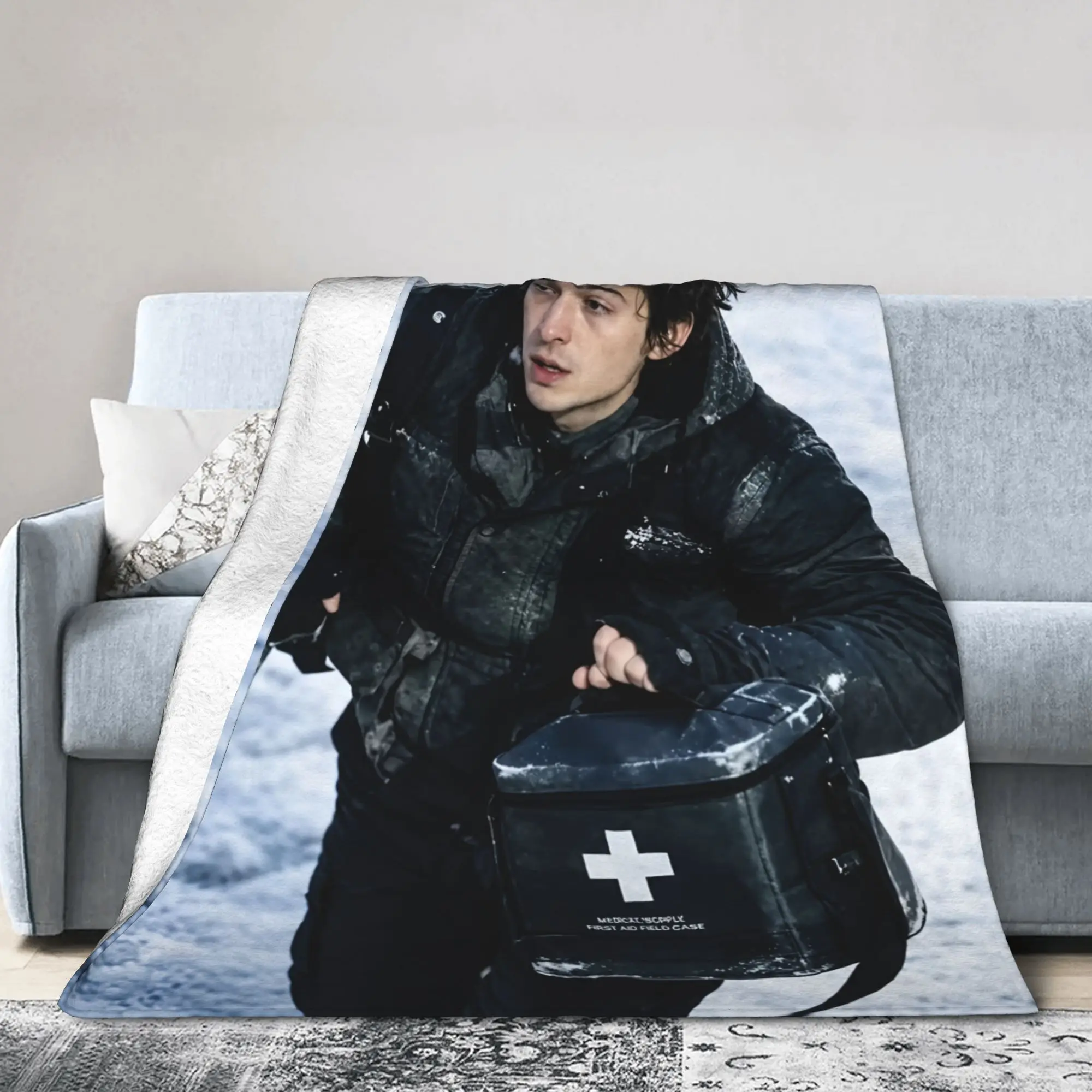 Bryan Austin Abrams Blanket Flannel Textile Decor R-Residents Night Undead Evil Multi-function Soft Throw Blanket for Bed Quilt