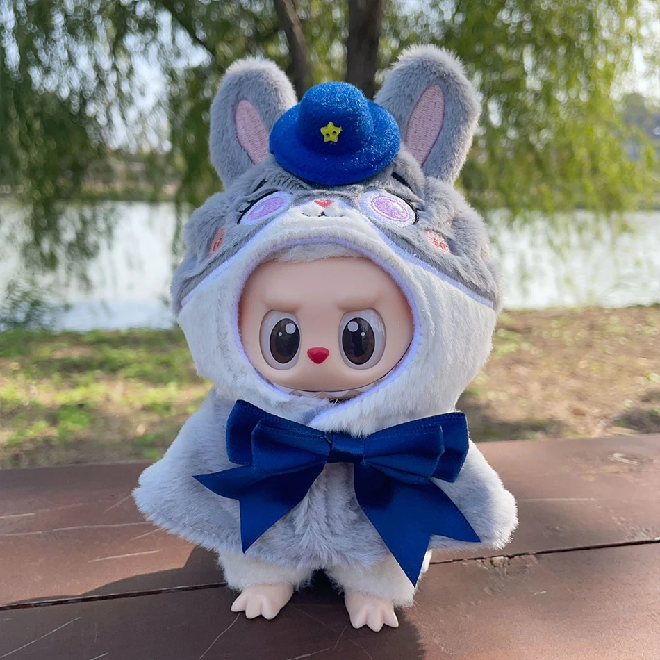 15-17 cm Für Labubu Puppe Nick Wilde Judy Hopps Polizist Tier Cosplay Puppen Kleidung Zubehör Outfit Kleidung geschenk – Detail 5