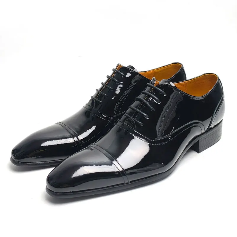 

2026 Fashion Men's Genuine Leather Handmade Business Shoes
