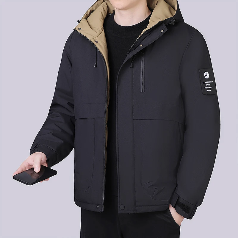 

2026Осенне-зимняя новая мужская куртка штурмовика с хлопковым утепленным пальто для мужчин и женщин, теплая и простая хлопковая куртка