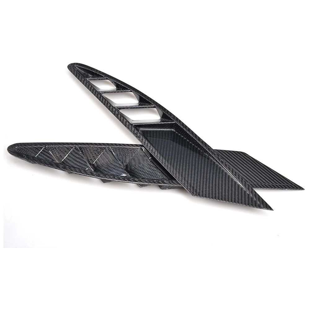 Carbon Fiber Front Bumper Air Intake Vents for Ferrari 458 Base Coupe 2-Door 11-13