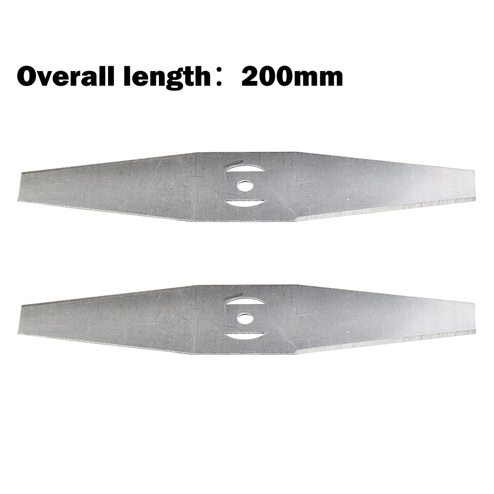 

Lawn Mower Gardening Tools Alloy Blade Agriculture Animal Husbandry Crescent Hole Durable Steel 200mm 3 Holes 5PCS